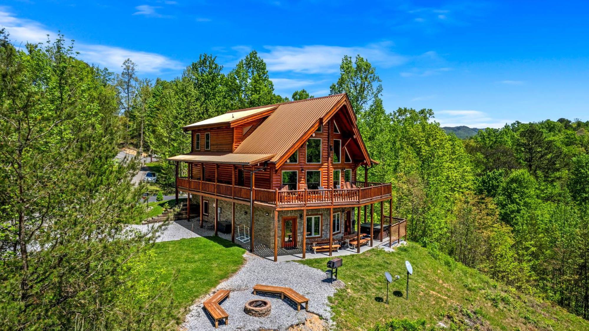 Ridge View Lodge Nature And Mountain View - Hot Tub - Firepit - Yard - Games Gatlinburg Zewnętrze zdjęcie